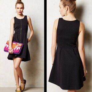 Anthropologie Leifsdottir Black Polka Dot Dress-4